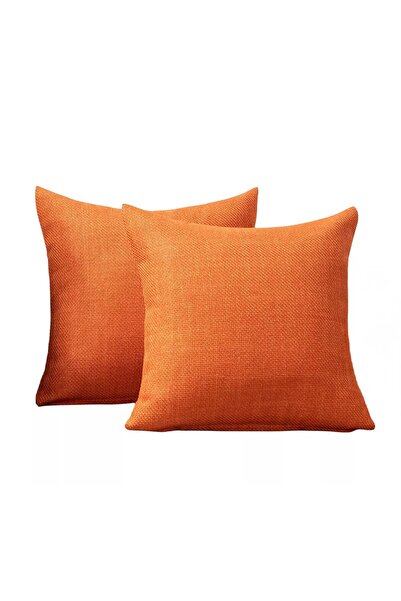 Diva Home 2 Pieces Linen Cotton Pillowcase Home Sofa Car Bedroom Office Pillo...