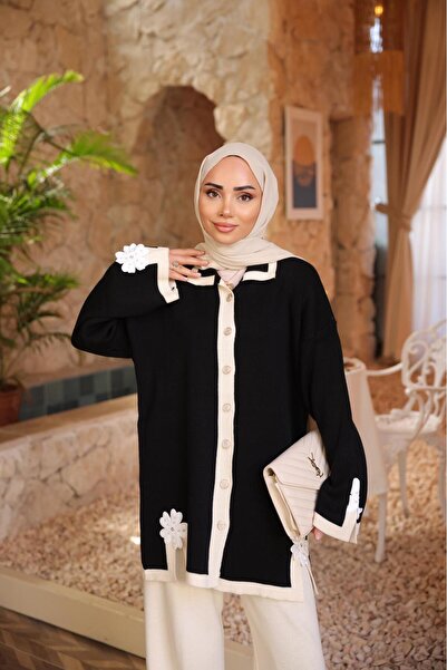 GÖMLEK GALERİSİ Kadın Tesettür Giyim İkili Triko Standart Kışlık Takım(38-46)