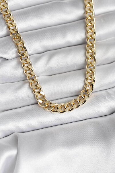 Twin Store 1 Gold Rk Plated Thick Chain Model cm Women's Necklace