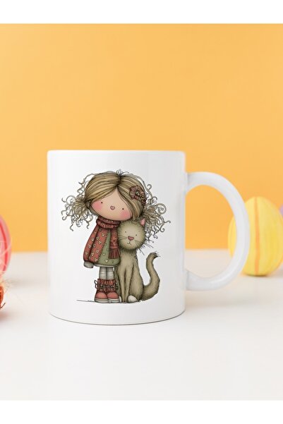 IŞILAY PROMOSYON فتاة غريبة مع قطة كوبا بارداك موديل 7