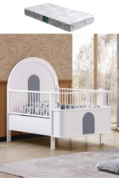 Setay MDF Beşik, Venüs Büyüyen Beşik + 1 Adet Comfort Yatak 90x130