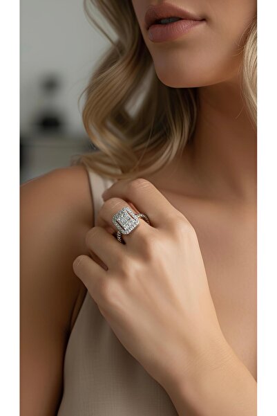 İNN JEWELLERY Steel Ring, Non-Tarnish, Adjustable, Baguette Figured (2 Years Importer Warranty)
