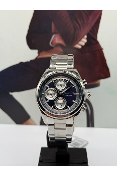 Ferrucci Silver Sports Men's Watch 43mm Waterproof with 2 Years Warranty