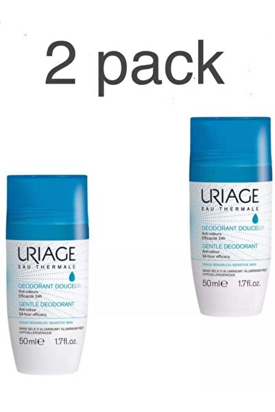 Uriage By Styli Roll-On Deodorant For Sensitive Skin Unisex 50ml Refreshing 2 pcs