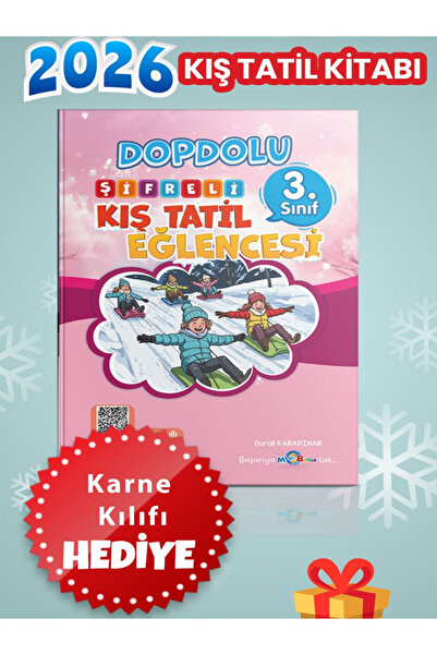 Mavi Boncuk 3.Sınıf Dopdolu Şifreli Kış Tatil Kitabı / Öğrenci Gelişim Dosyas...