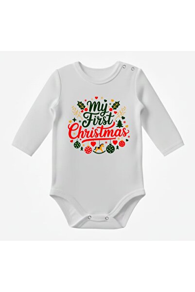 venüsdijital Special Design Licensed First Christmas New Year's Day Long Slee...