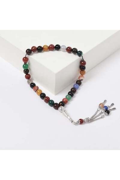 GHOST ROSE Luxury Natural Stone Tasbih (Prayer Beads)