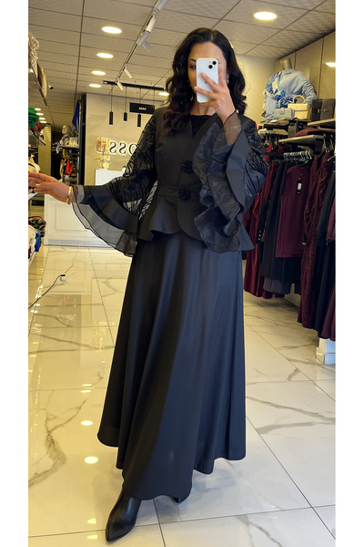 Vosse Gazella Siyah Organize Etekli Takım