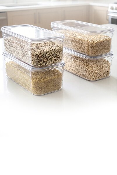 ATA HOME 6-Piece Unbreakable Storage Container Suitable for Deep Freezer, Refrigerator Organizer, 1.5 Lt