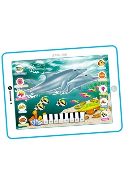 Toy Toy Toy Tabletă educațională engleză „Sea World” cu pian 7D 25x2x22 cm