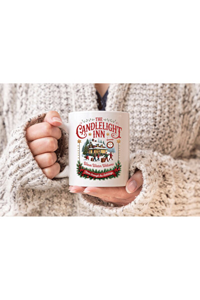 MODA New Year Christmas Themed Printed Gift Porcelain Mug