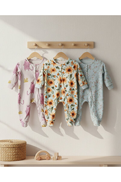 Mimiko طقم من 3 قطع من ملابس الأطفال القطنية العضوية 100٪، ناعمة وقابلة للتنفس