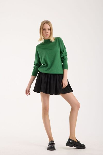 sumoda Women's Knitwear Sweater Soft Texture Mock Neck Basic