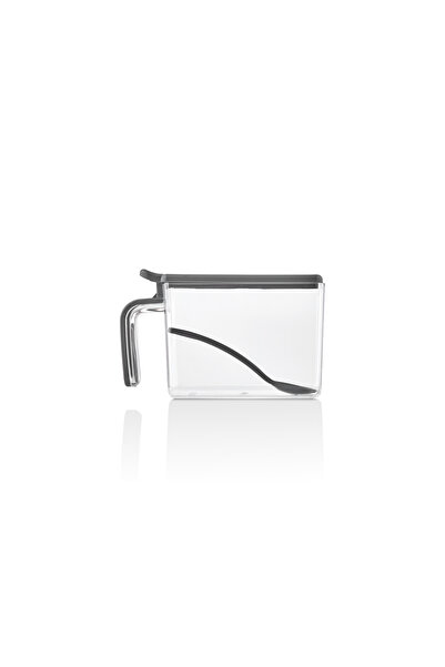 Herevin Twelve Spice Jars with Stands - Transparent Crystal Look, Odor-Free, with Lid and Stand