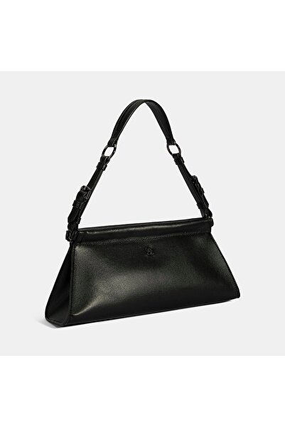 Desa Women's Black Leather Shoulder Bag