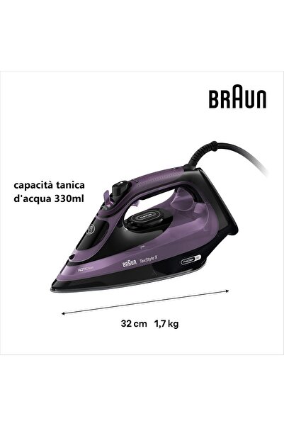 Braun Texstyle 9 Steam Iron SI9661VI - Purple