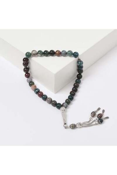 GHOST ROSE Luxury Natural Stone Tasbih (Prayer Beads)