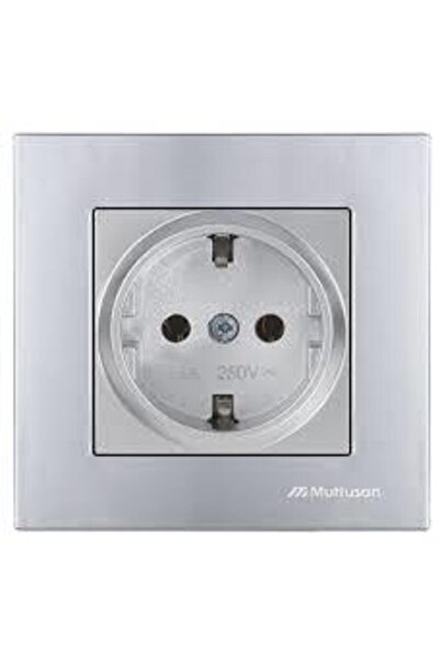 Mutlusan Rita Inox Mekanizma Tuş Topraklı Priz