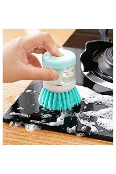 Albergio فرشاة غسيل الأطباق مع حاوية للمنظف السائل |   فرشاة تنظيف المطبخ وال...