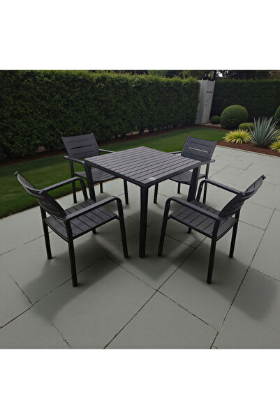 concent طقم جلسة طعام 1+4 فاخرة من كونسنت بسعر منافس بلون اسود