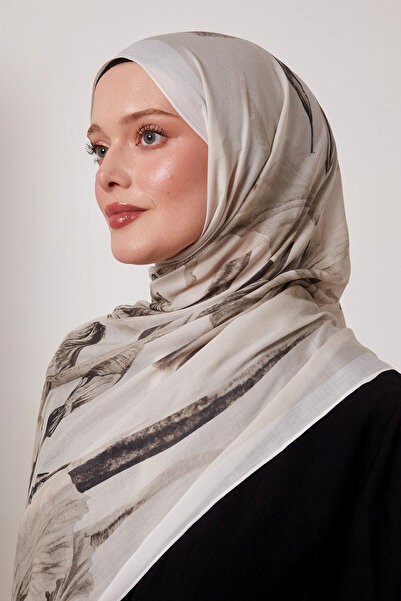 LuvenSara Μεταξωτό σάλι με μεγάλα λουλούδια