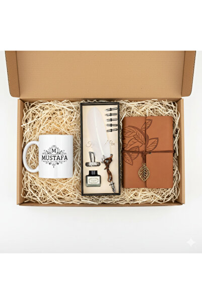 Hr Production Kişiye Özel Hediye Divit Seti| Beyaz Divit Kalem,Kupa Bardak,Ka...