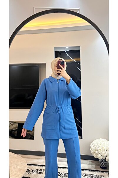 moda paketi Σετ Βάφλας Χιτζάμπ |   Μοντέλο με φερμουάρ και κορδόνια