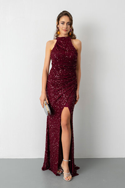 Lafaba Жіноче вечірнє плаття з вишивкою з бісеру