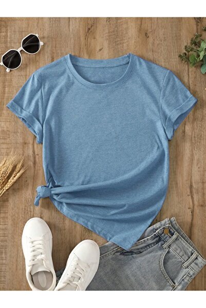 ZİYMO Γυναικείο T-shirt με λαιμόκοψη