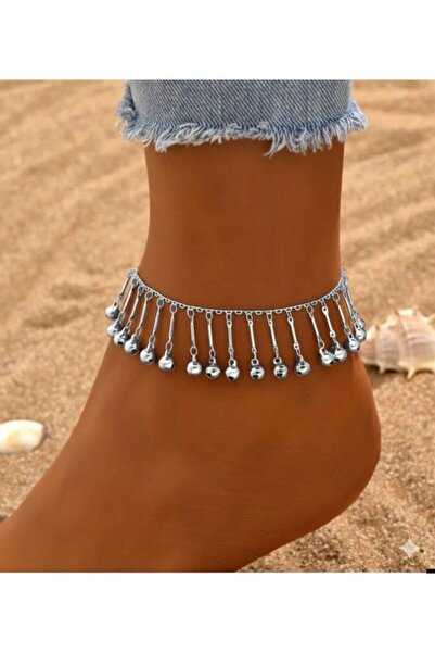 Shiklik Elegant Gold Color Beaded Women's Foot Anklet