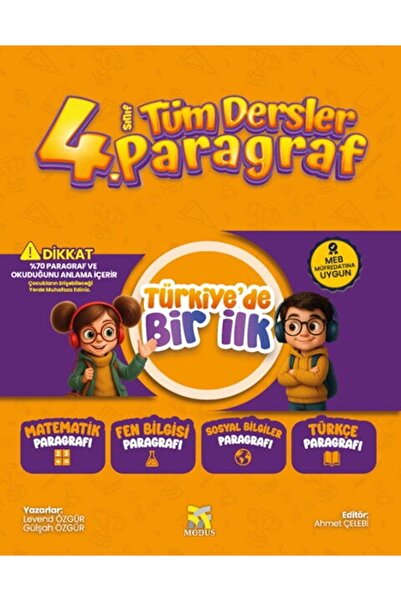 Modus Yayınları MODUS 4.Sınıf Tüm Dersler Paragraf