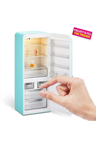 GIOCHI PREZIOSI Mini Brands Mini Buzdolabı Seti – Işıklı Mini Fridge + Mini Yiyecek Aksesuarları Oyuncak