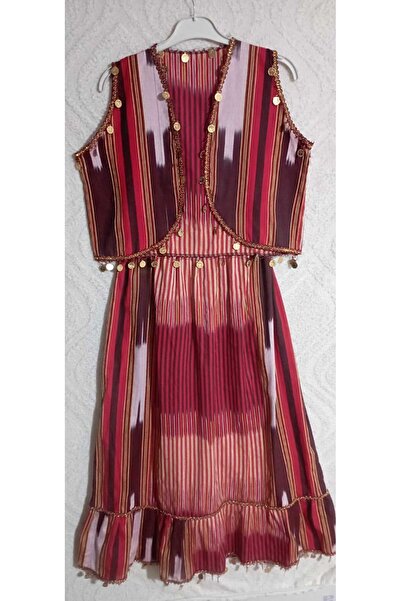 LABELLA COLLECTİON Crop Vest with Long Skirt and Accessories Suit for Special Occasions