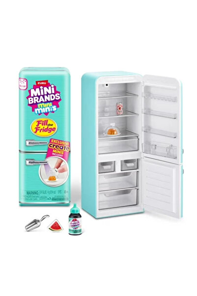 GIOCHI PREZIOSI Mini Brands Mini Buzdolabı Seti – Işıklı Mini Fridge + Mini Yiyecek Aksesuarları Oyuncak