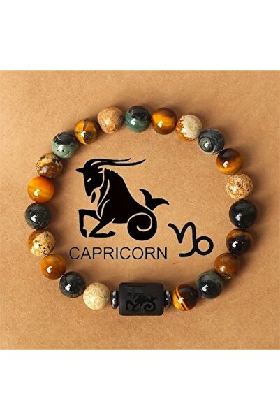 OEM Amethyst energy bracelet with zodiac engraving, healing beads, unisex, Ca...