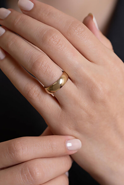 Bayar Gold 14 Ayar Altın İçi Dolu 6mm Klasik Alyans