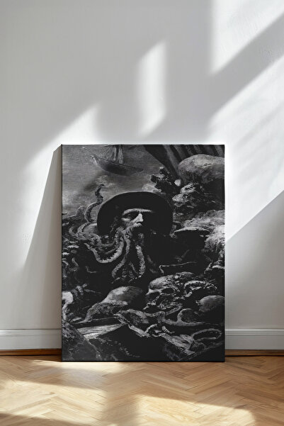 Kanvaspera Davy Jones - Korsan Efsanesi Portresi - Kanvas Tablo, Karayip Kors...