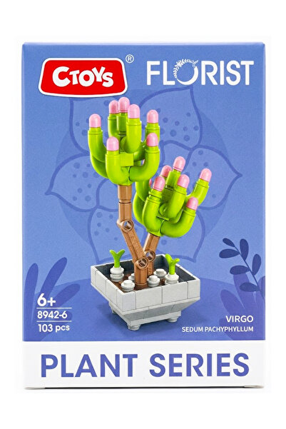 CToys مجموعة صنع النباتات من فلوريست برجس أزرق بلون الكوبالت إيلاي فيرجو 8942 6