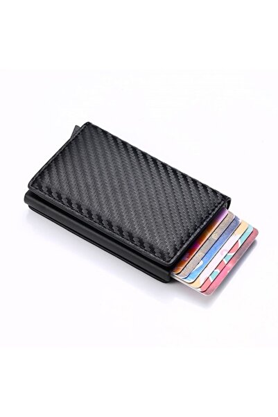 OEM Portofel tip card securizat RFID tip pop-up, ultra subțire, din piele eco...