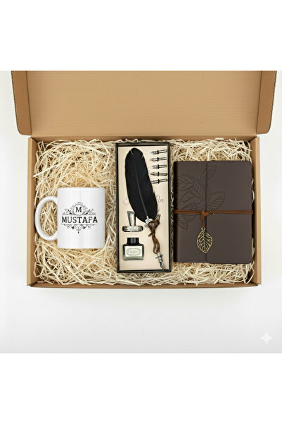 Hr Production Kişiye Özel Hediye Divit Seti|Siyah Divit Kalem,Kupa Bardak,Acı...