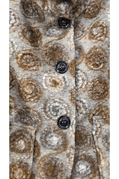 Park Moda Felt Coat Spiral Pattern