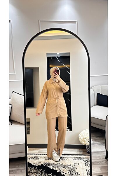 moda paketi Hijab Waffle Set | Zippered and Lace-Up Model