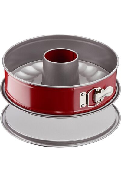 TEFAL Delibake Savarin Mould with Hinge 27cm Red