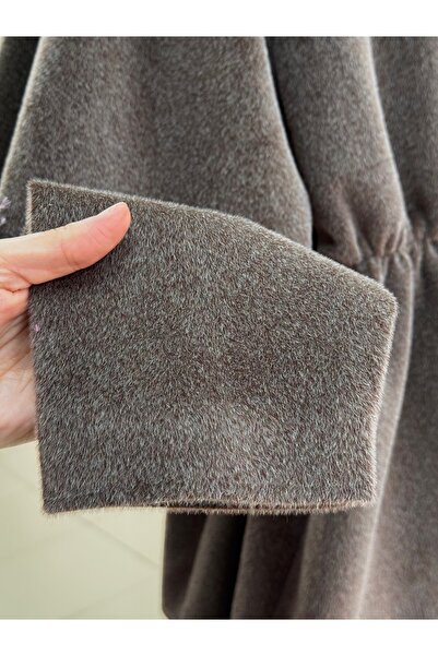 MİHRA STORE Fatiana Beli Sıkmalı Fox Jacket-Bn4549 Brown