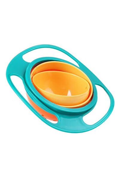 Generic 360° rotating baby bowl, spill-proof, with lid, full rotation technology, for children