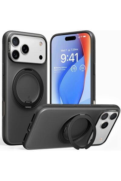 TORRAS iPhone 17 Pro Max Magsafe Compatible O Stand R Fitness Series Case – Shockproof Orange