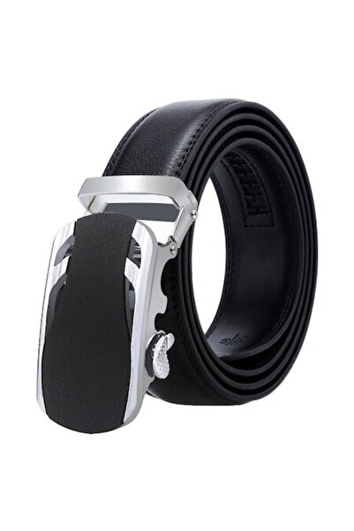 OEM Curea bărbătească CB15ARN, cataramă automată, reglabilă, 125 cm, neagră