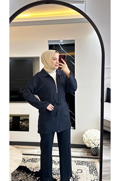 moda paketi Σετ Βάφλας Χιτζάμπ |   Μοντέλο με φερμουάρ και κορδόνια