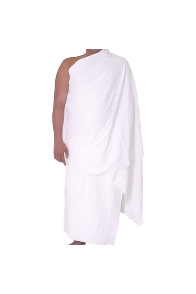 luxurianthome Luxury Men's Hajj Umrah Ihram Set 110X210 cm - 1400Gr Ihram Ke Belt with Gift