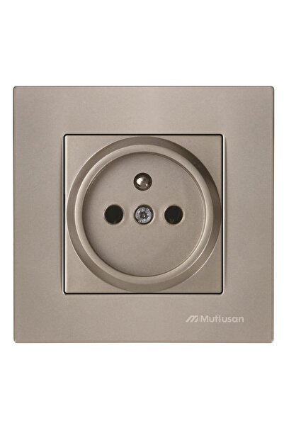 Mutlusan RİTA MEK TUŞ UPS (FRANSIZ) PRİZ TİTANYUM